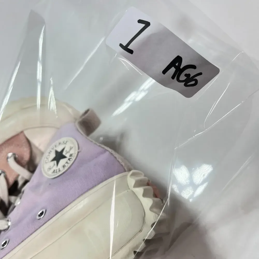 Converse Run Star Hike Platform Pink Purple Sneakers A01582C Youth Size 3